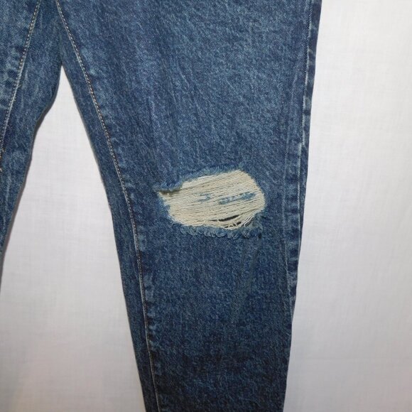 Buffalo David Bitton  27 Dark Stone Wash Distressed KRISTI Mom Jeans High Rise - Picture 9 of 13